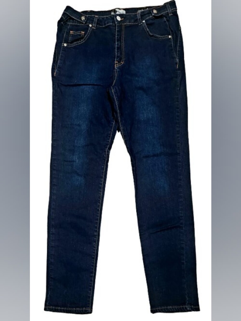 Slo Women's Dark Wash 36x32 Jeans Adjustable Waist